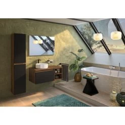 Atlantic By Allibert Kolomkast Lia Hout En Zwart -Badkamer Verkoop 123 109