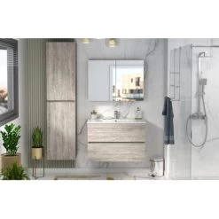 Atlantic By Allibert Badmeubelset Donna 80 Cm Hout -Badkamer Verkoop 123 114