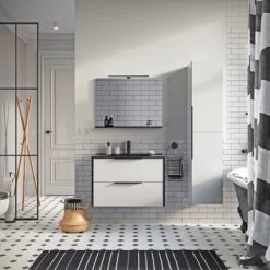 Atlantic kolomkast Aria Mat Wit -Badkamer Verkoop 123 128