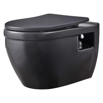 Atlantic Tyler Wandcloset Randloos Zwart Inclusief Wcbril 4 Atlantic Tyler Wandcloset Randloos Zwart Inclusief Wcbril - Afbeelding 2