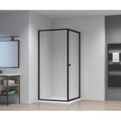 Atlantic Roan Douchewand En -deur 90x90x190cm Zwart -Badkamer Verkoop 123 284