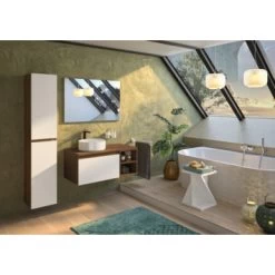 Atlantic By Allibert Badmeubelset Lia 90 Cm Hout En Wit -Badkamer Verkoop 123 88