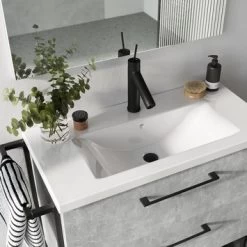 Atlantic Badmeubelset Sienna 60 Cm Beton -Badkamer Verkoop 123 99